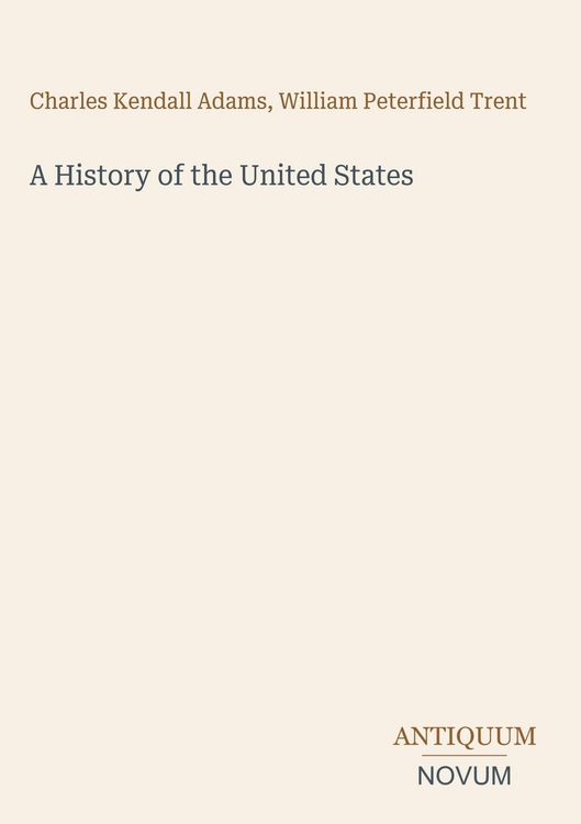 Produktbild: A History of the United States