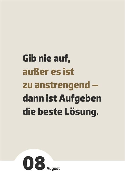 Produktbild: Der Pessimisten Kalender