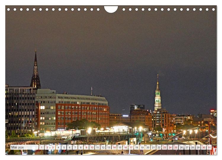 Produktbild: Hamburg mit Hafengeburtstag (Wandkalender 2026 DIN A4 quer), CALVENDO Monatskalender