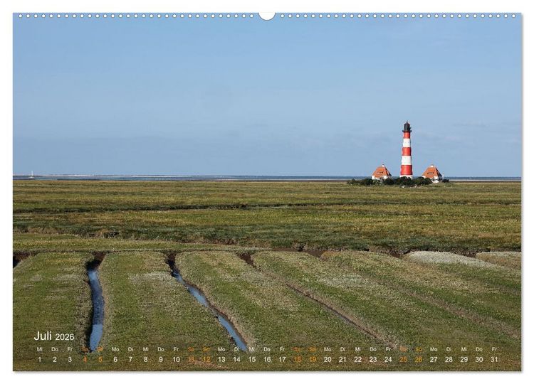 Produktbild: K&uuml;stengl&uuml;ck - Ein fotografischer Streifzug entlang der Nordsee (hochwertiger Premium Wandkalender 2026 DIN A2 quer), Kunstdruck in Hochglanz