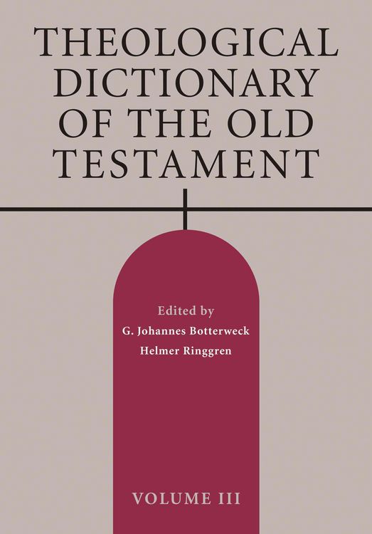 Produktbild: Theological Dictionary of the Old Testament, Volume III
