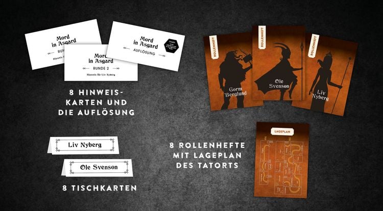 Produktbild: Crime & Dine &ndash; Das Krimi-Dinner-Set: Mord in Asgard