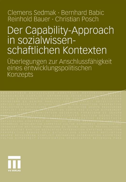 Produktbild: Der Capability-Approach in sozialwissenschaftlichen Kontexten