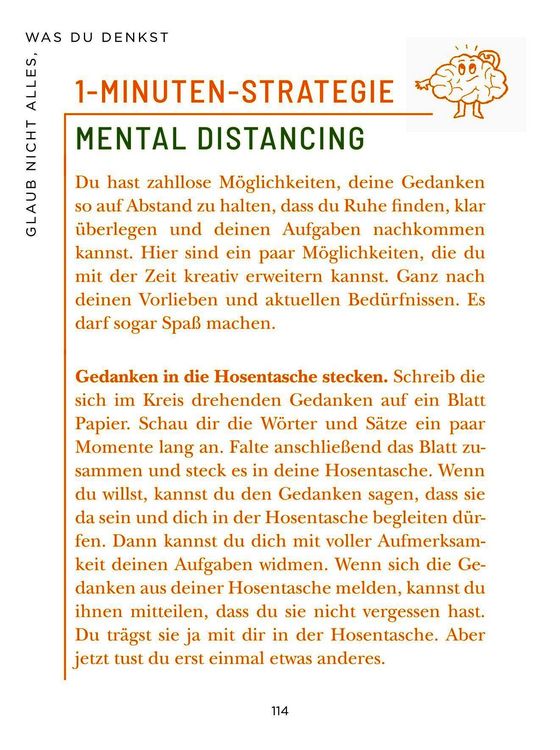 Produktbild: Die 1-Minuten-Strategie gegen Overthinking