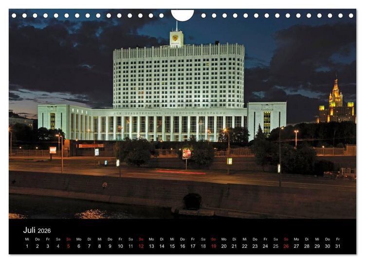 Produktbild: Moskau (Wandkalender 2026 DIN A4 quer), CALVENDO Monatskalender