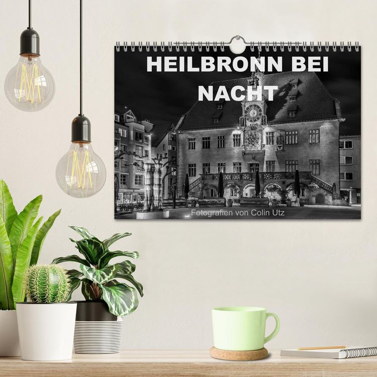 Produktbild: Heilbronn bei Nacht (Wandkalender 2026 DIN A4 quer), CALVENDO Monatskalender