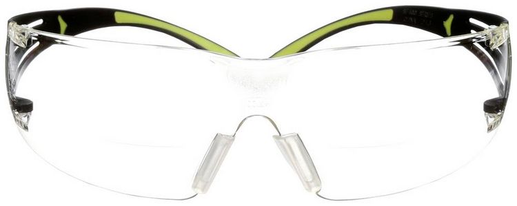 Produktbild: 3M SecureFit SF420AF Schutzbrille mit Antibeschlag-Schutz, mit Antikratz-Schutz Gr&uuml;n, Schwarz EN 166 DIN 166