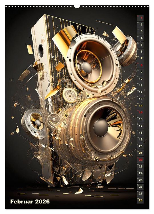 Produktbild: LAUT STARK EXPLOSIV (hochwertiger Premium Wandkalender 2026 DIN A2 hoch), Kunstdruck in Hochglanz