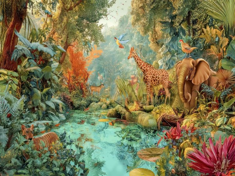 Produktbild: CALVENDO Puzzle Tierische Kreaturen des Dschungels | 1000 Teile Lege-Gr&ouml;&szlig;e 64x48cm Foto-Puzzle f&uuml;r gl&uuml;ckliche Stunden