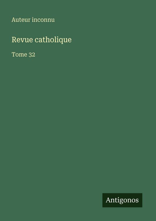 Produktbild: Revue catholique
