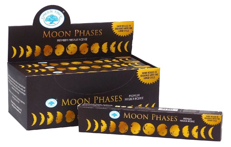 Produktbild: Räucherstäbchen Green Tree "Moon Phases" 15gr.