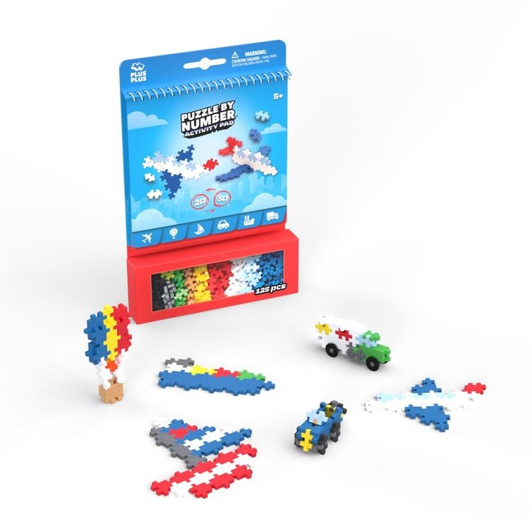 Produktbild: PLUS PLUS - 125 Kreativ Bausteine Puzzle Transport