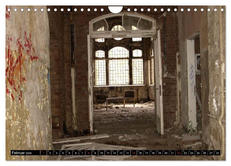 Produktbild: Beelitz Heilst&auml;tten-Faszination des Verfalls (Wandkalender 2026 DIN A4 quer), CALVENDO Monatskalender