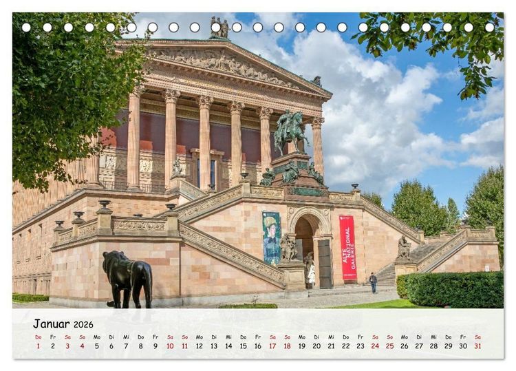 Produktbild: Berlin - Zwischen Alexanderplatz und Brandenburger Tor (Tischkalender 2026 DIN A5 quer), CALVENDO Monatskalender