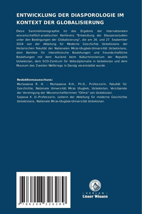Produktbild: Entwicklung der Diasporologie im Kontext der Globalisierung