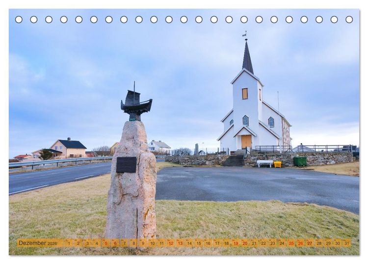 Produktbild: R&oslash;stlandet am Ende von Raum und Zeit (Tischkalender 2026 DIN A5 quer), CALVENDO Monatskalender