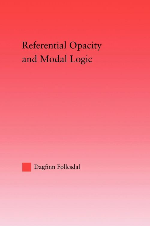 Produktbild: Referential Opacity and Modal Logic