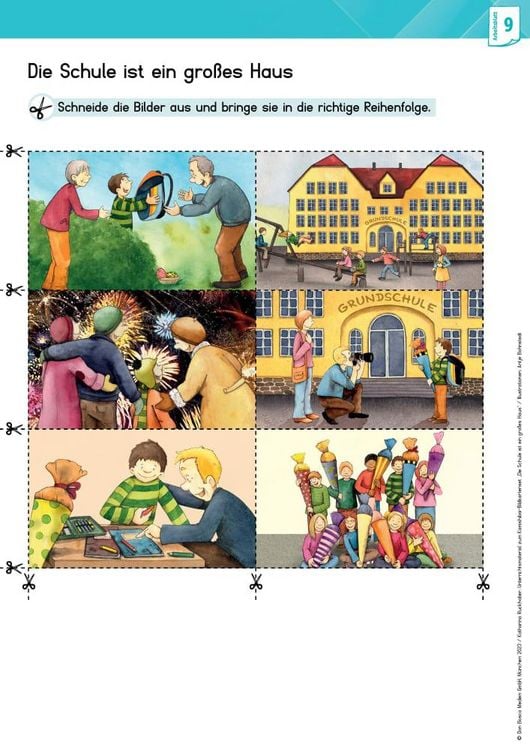 Produktbild: Grundschule Anfangsunterricht. Unterrichtsmaterial zum Kamishibai-Bildkartenset: Die Schule ist ein gro&szlig;es Haus