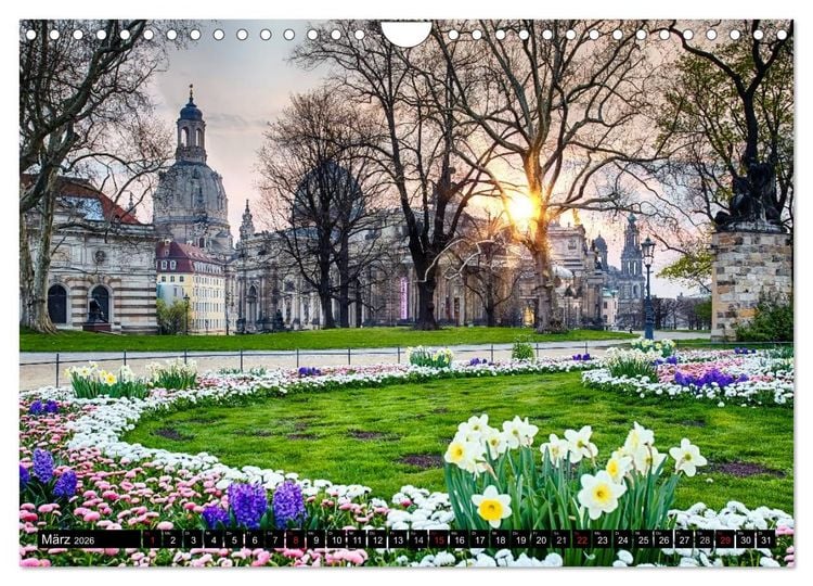 Produktbild: WUNDERVOLLES DRESDEN (Wandkalender 2026 DIN A4 quer), CALVENDO Monatskalender