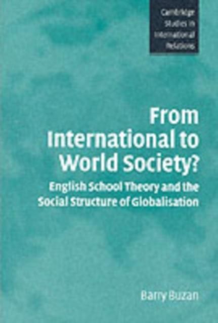 Produktbild: From International to World Society?