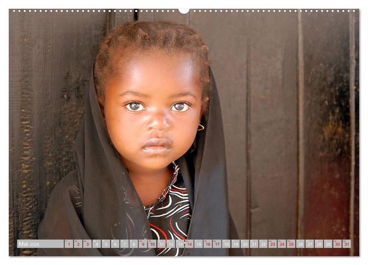 Produktbild: Kinderaugen aus Afrika (Wandkalender 2026 DIN A2 quer), CALVENDO Monatskalender