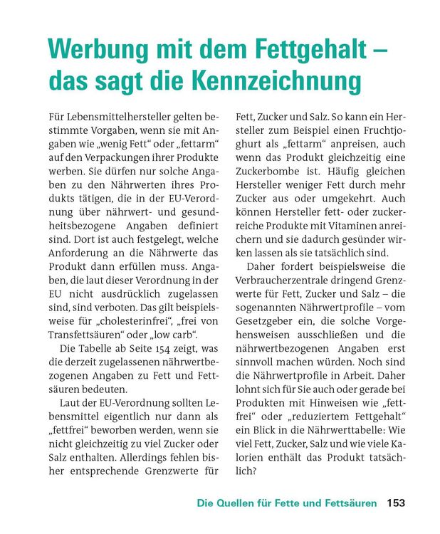 Produktbild: Fette und Fetts&auml;uren