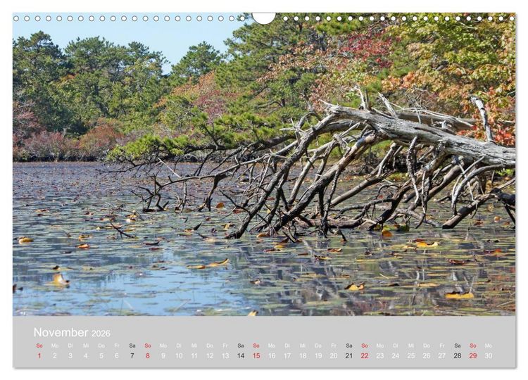 Produktbild: Indian Summer in New England (Wandkalender 2026 DIN A3 quer), CALVENDO Monatskalender