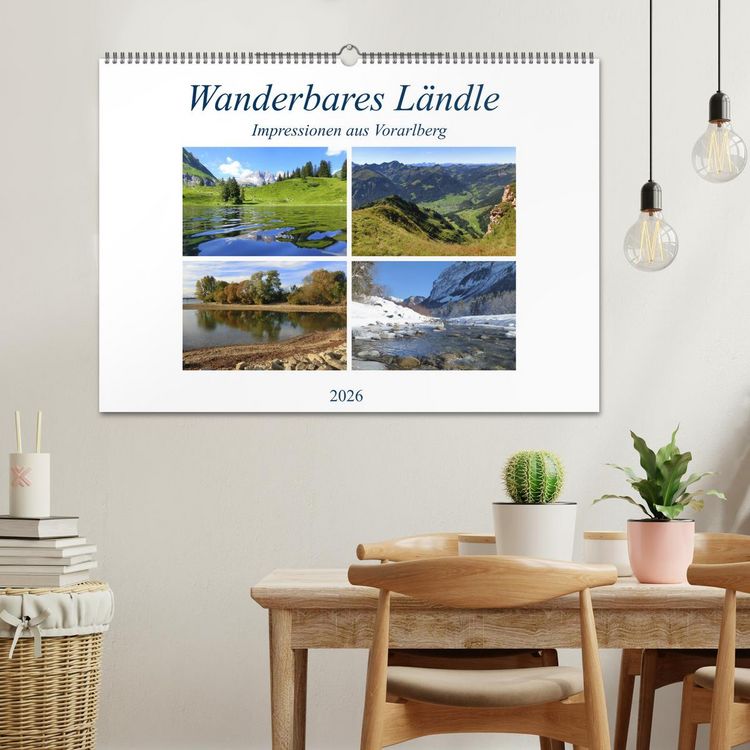 Produktbild: Wanderbares L&auml;ndle - Impressionen aus Vorarlberg (Wandkalender 2026 DIN A2 quer), CALVENDO Monatskalender