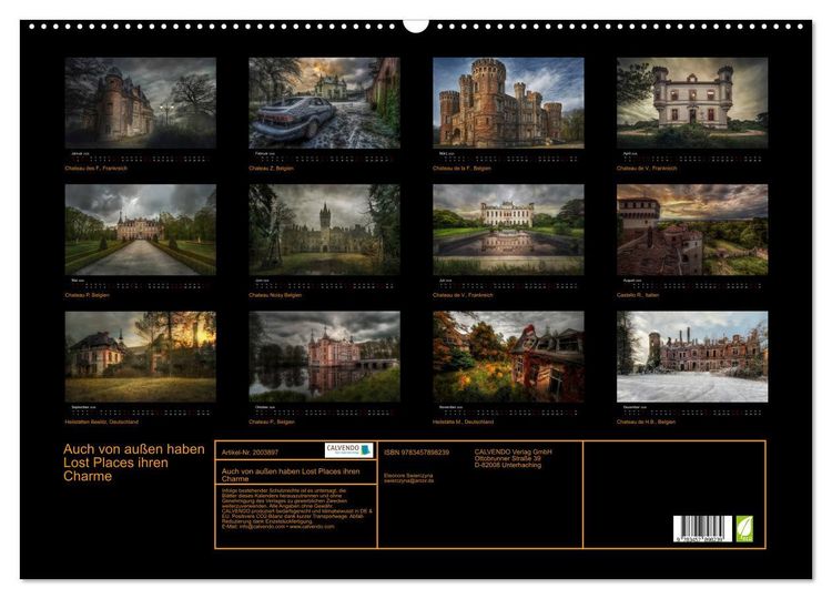 Produktbild: Auch von au&szlig;en haben Lost Places ihren Charme (Wandkalender 2026 DIN A2 quer), CALVENDO Monatskalender