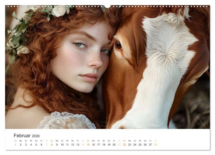 Produktbild: Magische Tierliebe (Wandkalender 2026 DIN A2 quer), CALVENDO Monatskalender