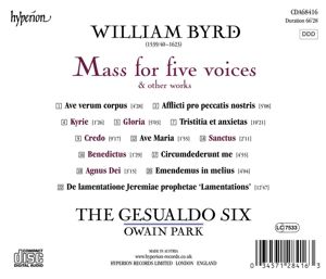 Produktbild: Mass for five voices & other works