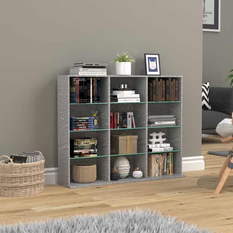 Produktbild: Holz CD DVD Standregal Bücherregal Regal Zilas L