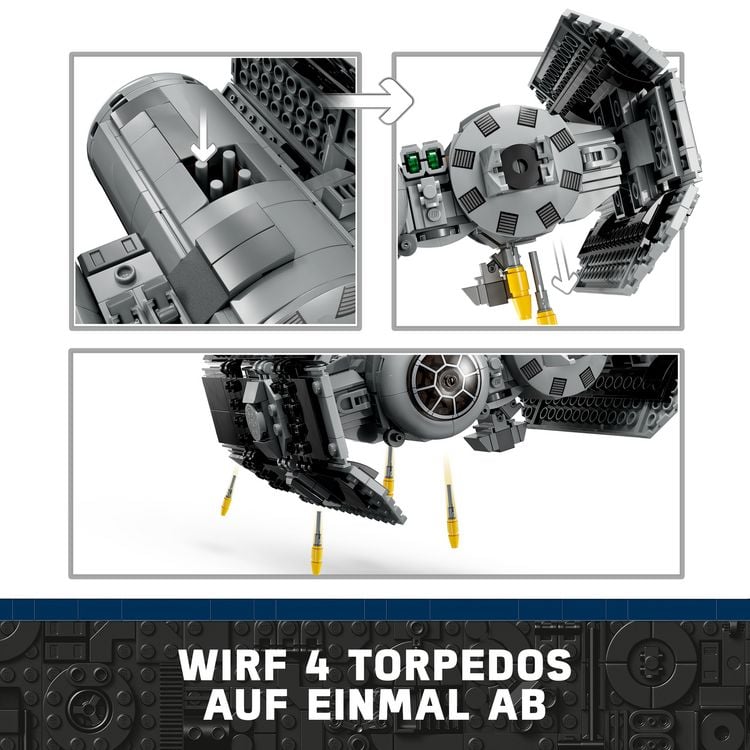 Produktbild: LEGO Star Wars 75347 - TIE Bombe Modellbausatz mit Darth Vader