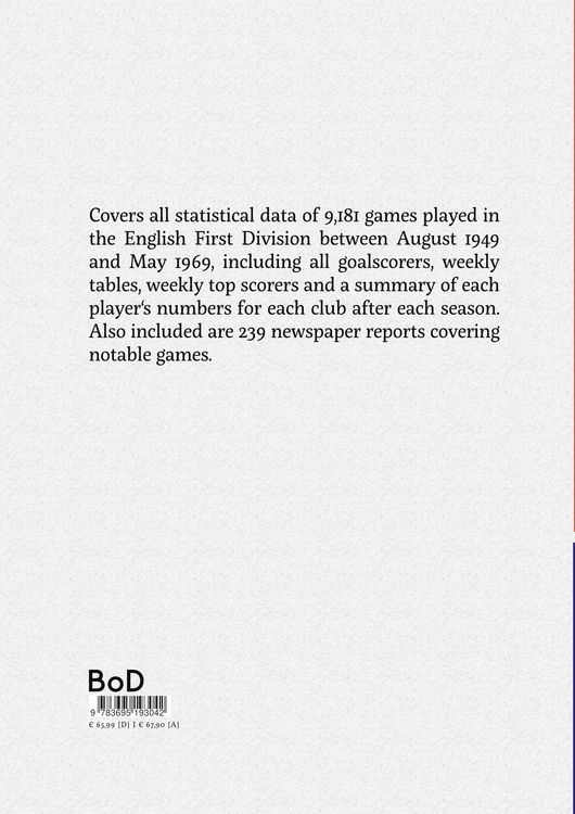 Produktbild: First Division Lineups, Vol. 1: 1949-1969