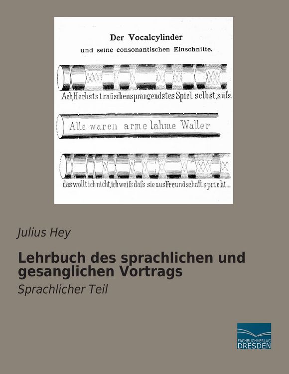 Produktbild: Lehrbuch des sprachlichen und gesanglichen Vortrags