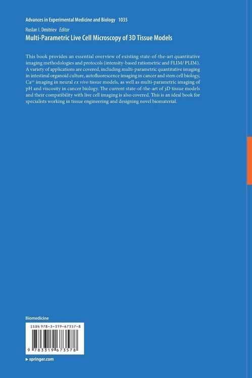Produktbild: Multi-Parametric Live Cell Microscopy of 3D Tissue Models