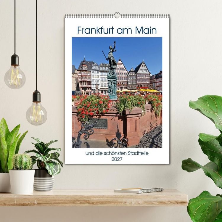Produktbild: Frankfurt am Main und die sch&ouml;nsten Stadtteilen (Wandkalender 2027 DIN A2 hoch), CALVENDO Monatskalender