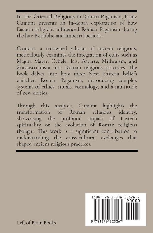 Produktbild: The Oriental Religions in Roman Paganism