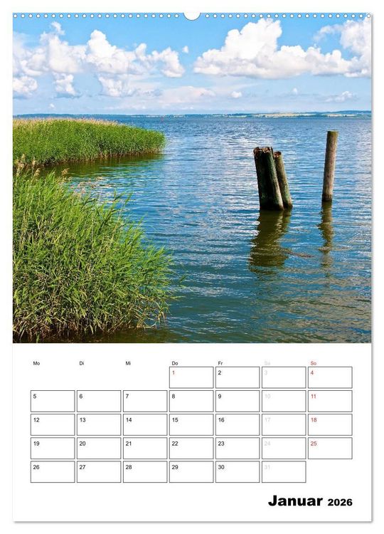 Produktbild: R&uuml;gen und Hiddensee - Bilder eines Sommers / Planer (Wandkalender 2026 DIN A2 hoch), CALVENDO Monatskalender