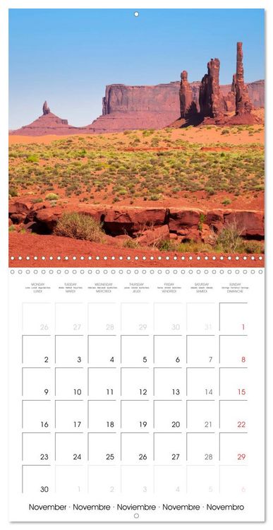 Produktbild: Monument Valley &ndash; Gorgeous Scenic Views (Wall Calendar 2026 12 &times; 12 Inch) CALVENDO 12 Month Wall Calendar