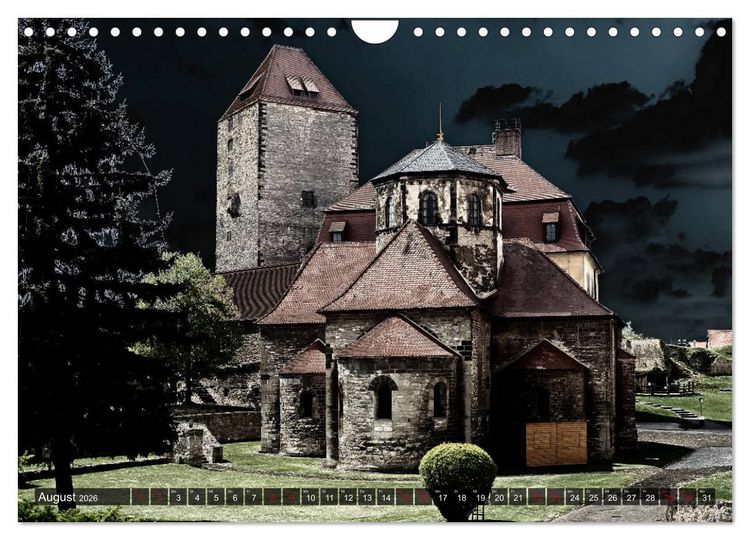 Produktbild: Burgen - Geheimnisvolles Mittelalter (Wandkalender 2026 DIN A4 quer), CALVENDO Monatskalender