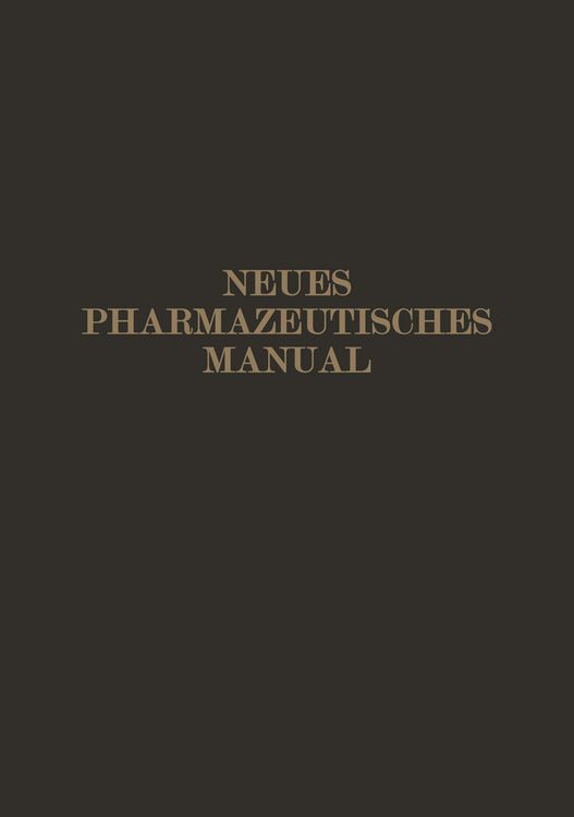Produktbild: Neues Pharmazeutisches Manual