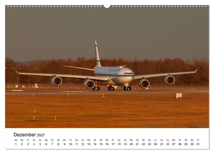 Produktbild: Airbus A340 Der fliegende Bleistift (Wandkalender 2027 DIN A2 quer), CALVENDO Monatskalender
