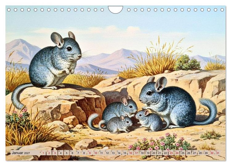 Produktbild: S&uuml;damerikas Tiere wie aus alten B&uuml;chern (Wandkalender 2027 DIN A4 quer), CALVENDO Monatskalender