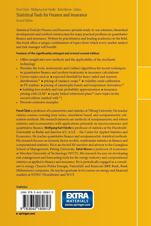 Produktbild: Statistical Tools for Finance and Insurance