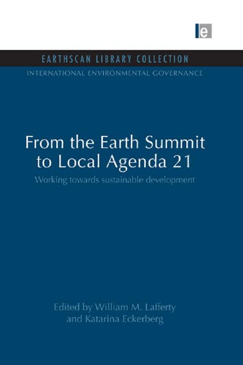 Produktbild: From the Earth Summit to Local Agenda 21