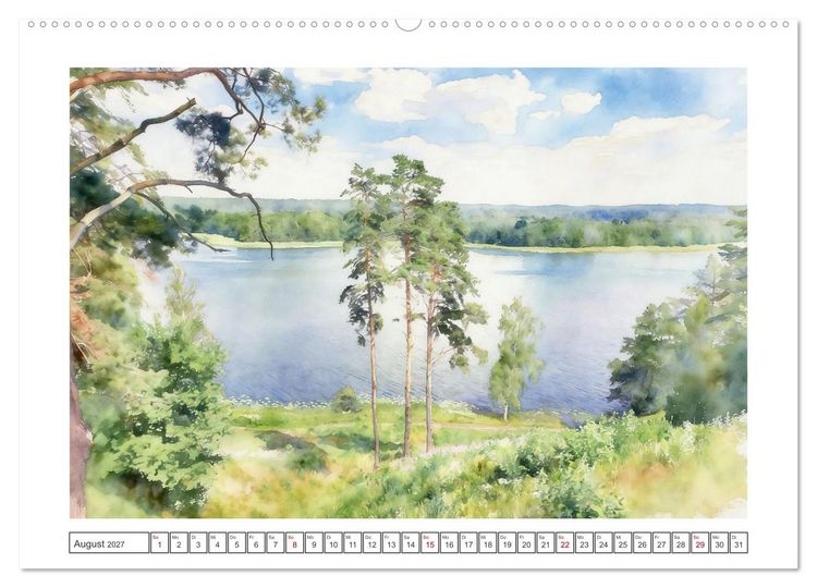 Produktbild: Reise durch Litauen (hochwertiger Premium Wandkalender 2027 DIN A2 quer), Kunstdruck in Hochglanz