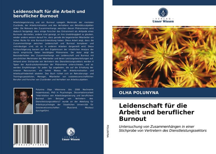 Produktbild: Leidenschaft f&uuml;r die Arbeit und beruflicher Burnout