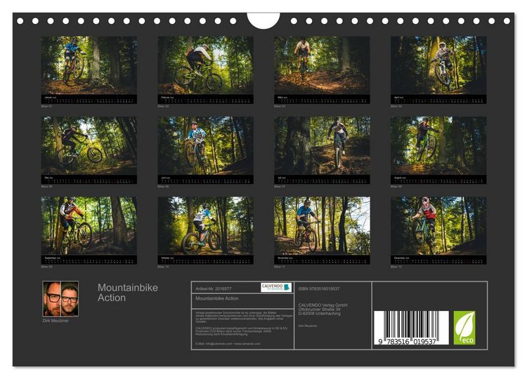 Produktbild: Mountainbike Action (Wandkalender 2026 DIN A4 quer), CALVENDO Monatskalender