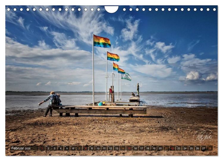 Produktbild: Friesland - Nordseebad Dangast / CH-Version (Wandkalender 2026 DIN A4 quer), CALVENDO Monatskalender